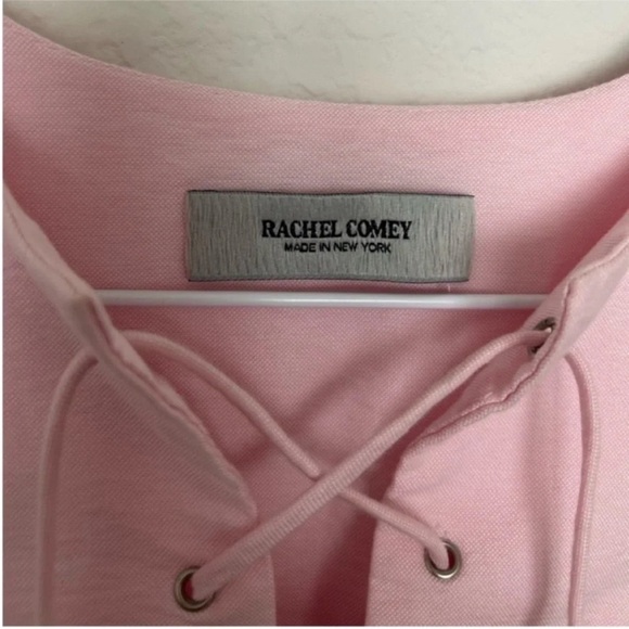 Rachel Comey Maquette Long Sleeve Lace Up Mini Dress Pink - Picture 9 of 12
